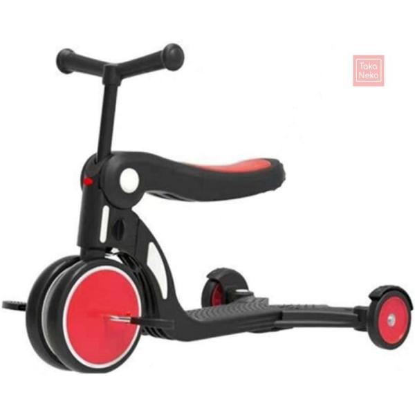 キックスクーター 子供用 5 in 1 折りたたみ 三輪車 子供用 3輪キックボード 3階段調節可能 三輪車 後輪ブレーキ キックスクーター 乗用玩具 持ち運び便利_18