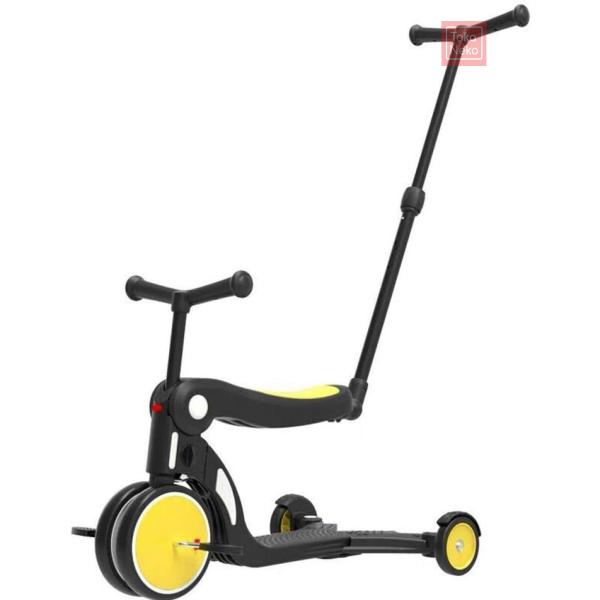 キックスクーター 子供用 5 in 1 折りたたみ 三輪車 子供用 3輪キックボード 3階段調節可能 三輪車 後輪ブレーキ キックスクーター 乗用玩具 持ち運び便利_3