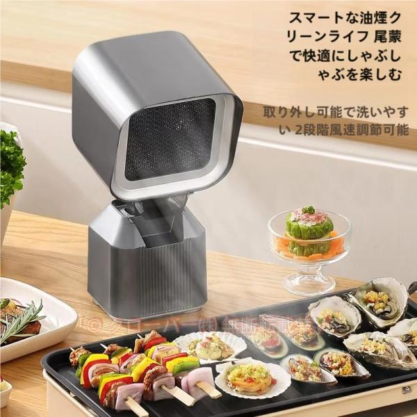2024 新登場卓上レンジフード 卓上吸煙機 卓上換気扇 2段ギア調整風力