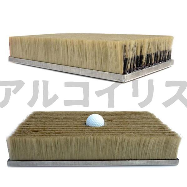 ゴルフ練習用マット 打撃用ブラシ ゴルフ練習用バンカー打撃マット シミュレータ 耐摩性 耐久性 ゴルフトレーニングマット_4