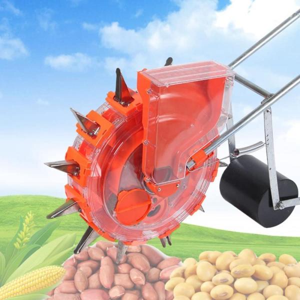 播種機 タネポン手動種まき機 手押し式 種まき機 野菜播種機 手動プッシュ手押し式 調整可能な植物間隔 多種仕様農作業使用便利多用途 野菜の種 野菜用 たねまき_1