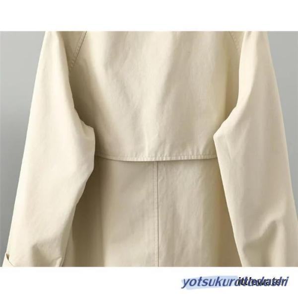 トレンチコート レディース 春 スプリングコート レディース ステンカラーコート 春コート 春物 春服 コート 無地 ロング 洗える ライトアウター ジャケット カ_11
