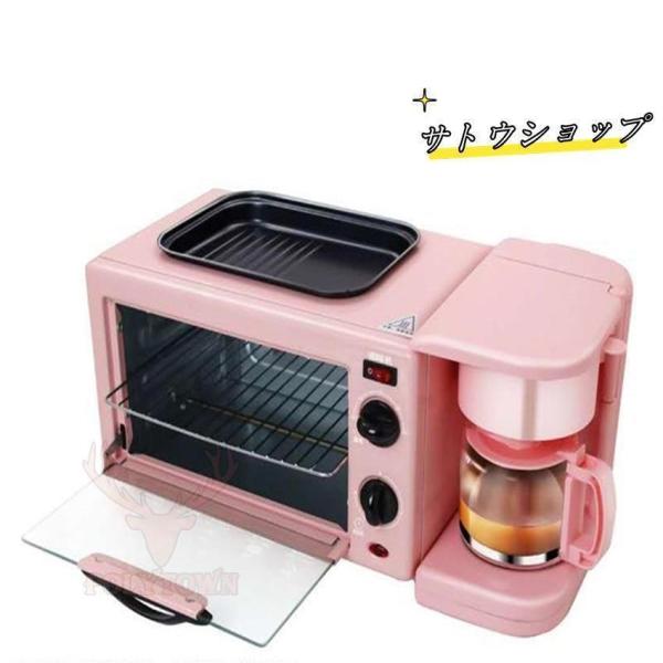 2024最新 多機能電気朝食機 オーブン コーヒーメーカー フライパン 3-in-1 耐高温性 焼く 煮る 炊く 12L 耐腐食性 耐久性_13