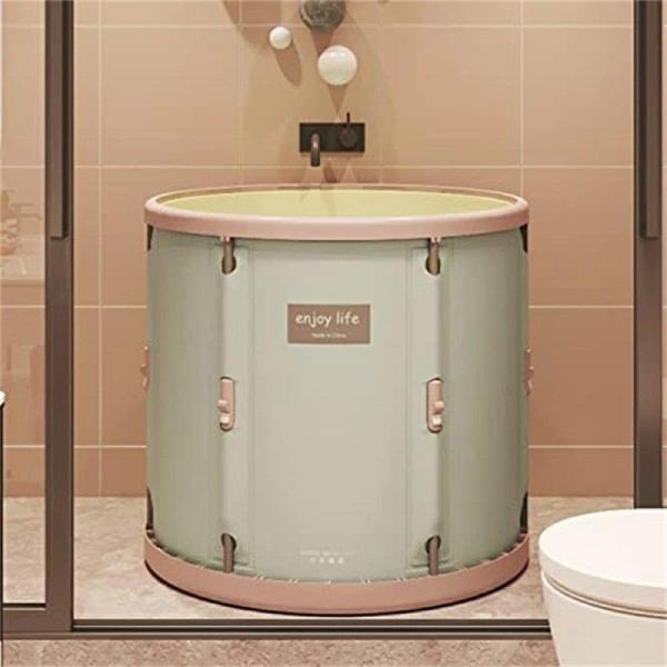 送料無料大人気 折り畳み浴槽 バスタブ 簡易 節水 プール 70*66cm バスタブ 風呂桶 厚め 収納浴槽浴室 可愛い お風呂 全身浴 使いやすい 子供 大人 ポータブル_8