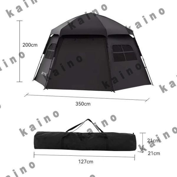ワンタッチテント 六角形 ポップアップテント 収納袋付き 大空間
