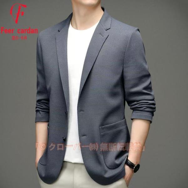 テーラードジャケット メンズ カジュアルスーツ スリム スーツジャケット ブレザー 高級感 紳士服 春秋アウター 長袖 トップス ビジネス