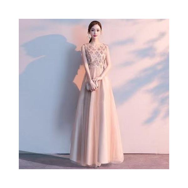 ロングドレス 演奏会 パーティードレス 大きいサイズ ピアノ 発表会 袖あり 袖付き 袖なし ミモレ 大人 ノースリーブ フォーマル キラキラ ファスナー フリンジ