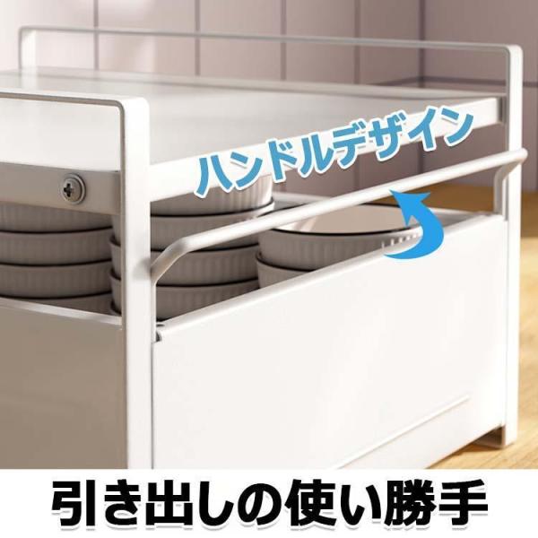 ブレッドケース 引き出し型 トースターラック ブレッドボックス パン入れ 食パン入れ 収納ボックス キッチン収納 レンジラック キッチンラック レンジボード レ_13