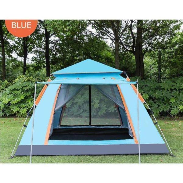 限定価格在庫処理品 テント ワンタッチテント 自動式テント 大型 2-5人用 キャンプテント 軽量簡易ドーム型 日よけ アウトドア 支柱2本 固定バンドがほつれ_8