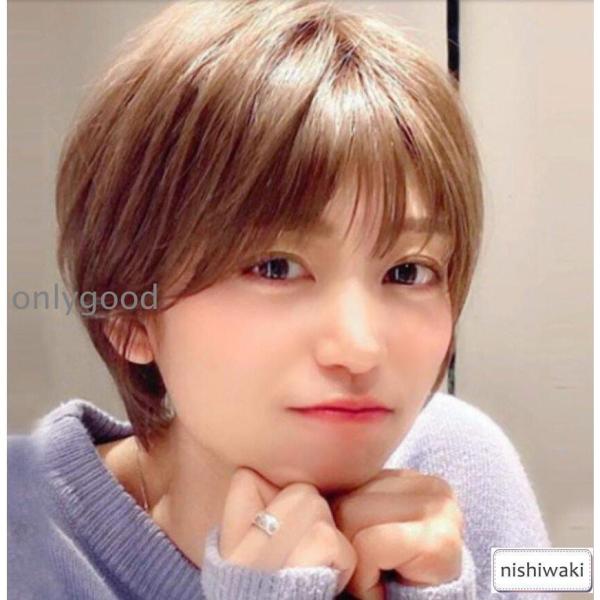 ボブウィッグ 自然な人毛100%フルウィッグ かつら 人毛 自然 用 円形脱毛症 ボブ ミディアム ショート レディース_3