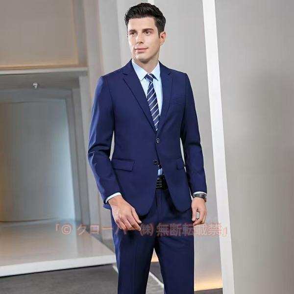 スーツ メンズスーツ 春夏スーツ スリムスタイル ストレッチ素材 ご家庭で洗濯可能 5COLOR Y体 A体 AB体 2ツボタンスーツ ビジネススーツ