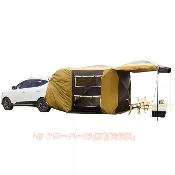 車泊?キャンプ?アウトドア タイトル リアゲート カーサイドタープ トランクテント SUVラポップアップテント ンドフィールド リアゲート ハッチバックテント 車中
