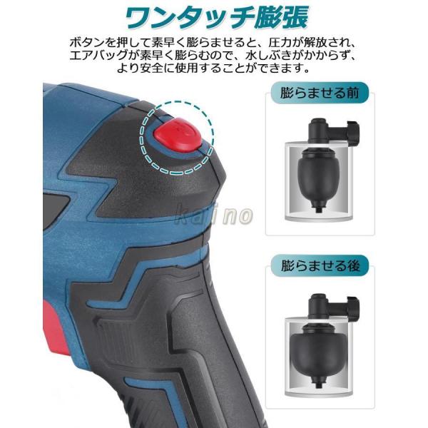 トイレつまり解消道具 電動 パイプクリーナー 電動詰まり解消ツール 加圧式真空式詰まり除去 3種類のヘッド/リチウム電池/気圧計/ 洋式トイレ/_5