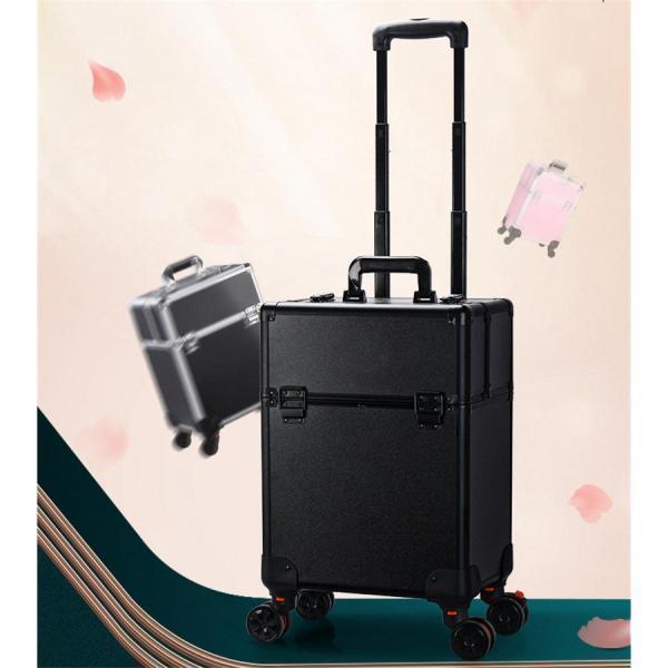 プロ用 メイクボックス キャスター付き 大容量 持ち運び 出張 多機能