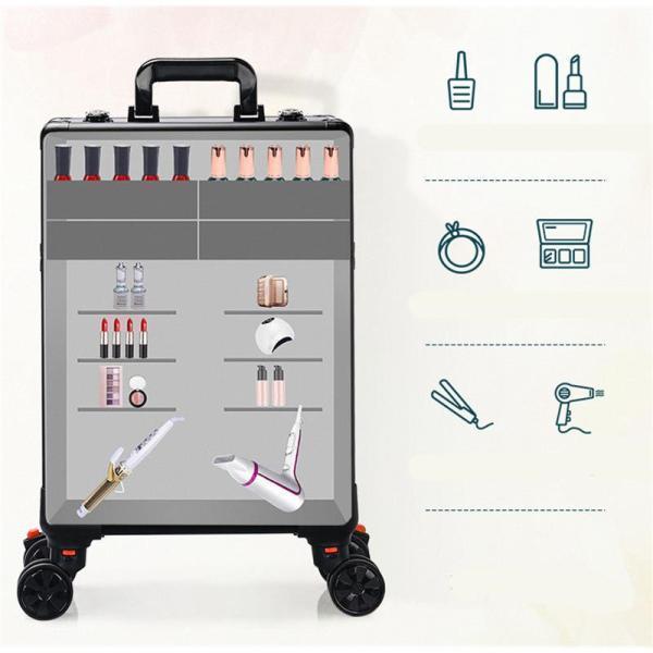 プロ用 メイクボックス キャスター付き 大容量 持ち運び 出張 多機能