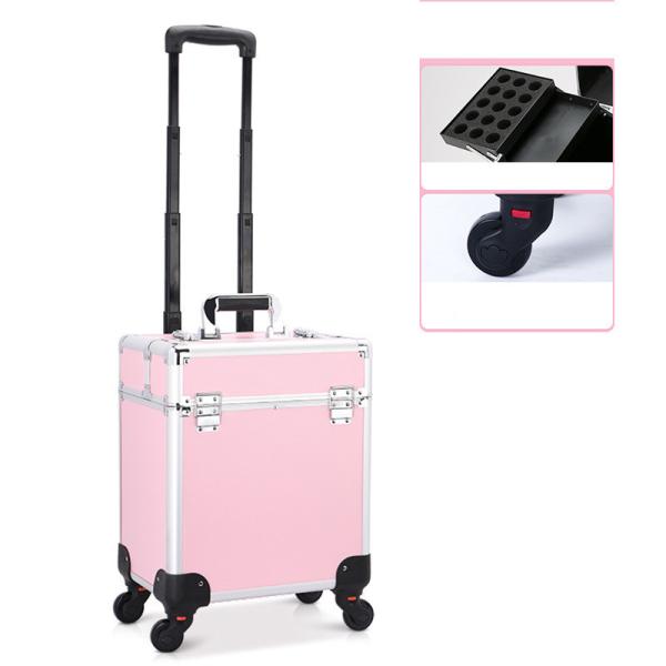 プロ用 メイクボックス キャスター付き 大容量 持ち運び 出張 多機能