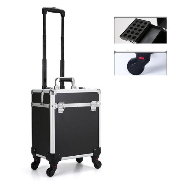 プロ用 メイクボックス キャスター付き 大容量 持ち運び 出張 多機能