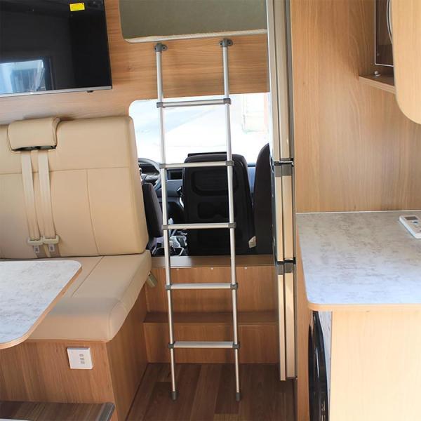 2段ベッド 梯子 はしご 5 段 ポータブル ハシゴ 金属 ロフトはしご 二段ベッド用はしご 152cm キャンピングカーの二段ベッドのはしご 耐荷重 150kg_7