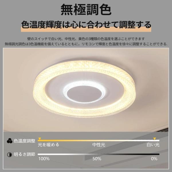 シーリングライト 8畳 6畳 おしゃれ LED 調光調色 リモコン付き 常夜灯 薄型 コンパクト 節電 リビング ダイニング 天井照明
