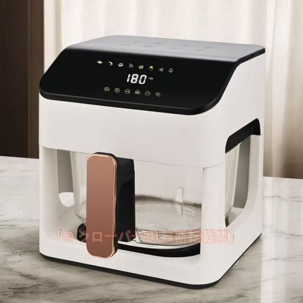 ノンフライヤー 5L 家庭用 大容量 電気フライヤー エアフライヤー 360°熱風循環 温度制御 30分タイマー 揚げ物 ロースト グリル ベーキング用