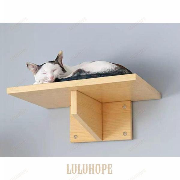 キャットウォーク キャットタワー キャットステップ 木製 壁掛け 猫用 猫家具 猫ハウス 省スペース インテリ 壁ハウス 壁取り付け 遊び場 階段