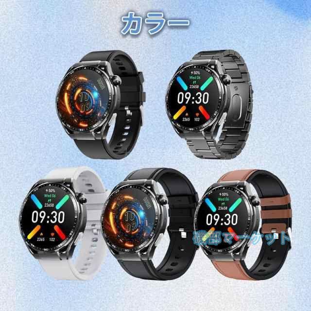 スマートウォッチ 最新発売 日本製 センサー 血圧測定 心電図 スポーツ 血中酸素 丸型 限定セール 心拍数 睡眠監視 SOS機能 通話機能 24時間健康管理 着信通知 通話機能 体温 父の日_13