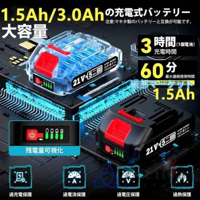 充電式空気入れ 電動 空気入れ コードレス電動エアポンプ 2個の異なるノズル オートストップ機能付 緊急ロードサービス 自動車 ホース収納機能 車 ボール 軽量