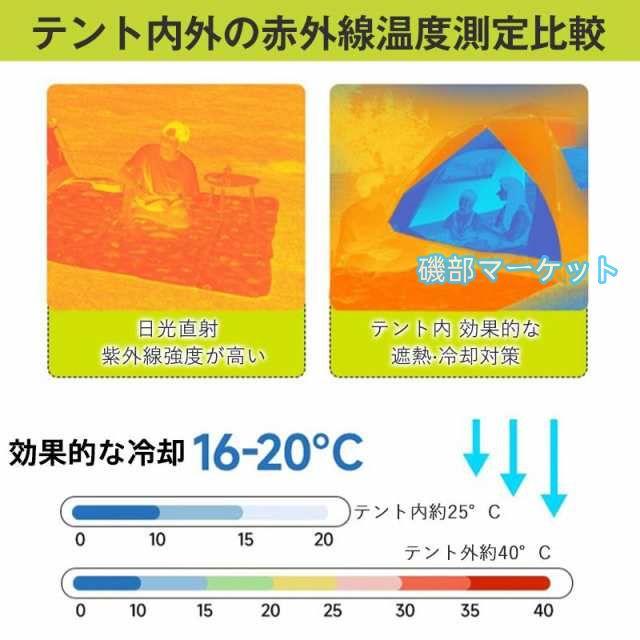 テント ワンタッチテント ドーム型テント フルクローズ 3-4人 ワンタッチ 防水 防蚊虫 軽量 UVカット キャンプ 収納袋付 組立簡単 持ち運び 新生活応援_3