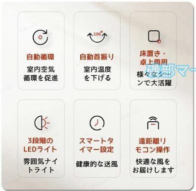 扇風機 最新発売 卓上 LEDライト付き 循環扇風機 ナイトライト 伸縮ロッド 扇風機 サーキュレーター リビング扇風機 限定セール ファン 伸縮可能 タイマー コードレス 首振り 省エネ 床置き/卓上両用 置き型 伸縮式 高さ調節_1