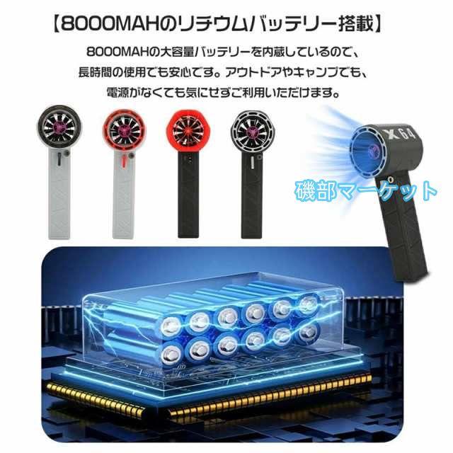 ブロワー ミニジェットファン x64 ブロワー 強力 花粉対策 庭掃除 雑草 除草除雪 洗 暴風強力 手持ちブロワージェット ミニブロワー 車 ミニジェットファン_5