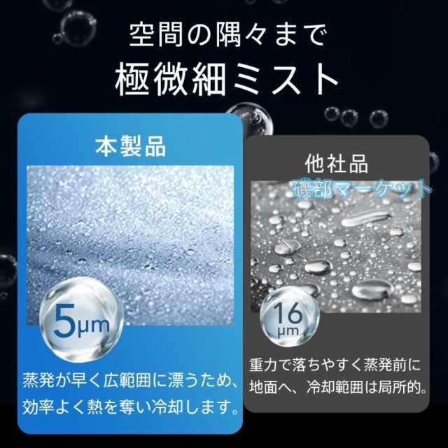 冷風機 最新発売 -12℃冷却 2段階自動OFF 強力 小型 冷風扇 4WAYデザイン 最大風量 10m/s 限定セール 3段階風量調整 省エネ 2種類ミストモード 卓上クーラー 1L 大容量タンク USB給電