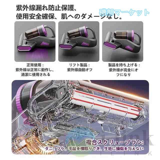 布団クリーナー 最新発売 布団掃除機 UV除菌 LEDディスプレイ