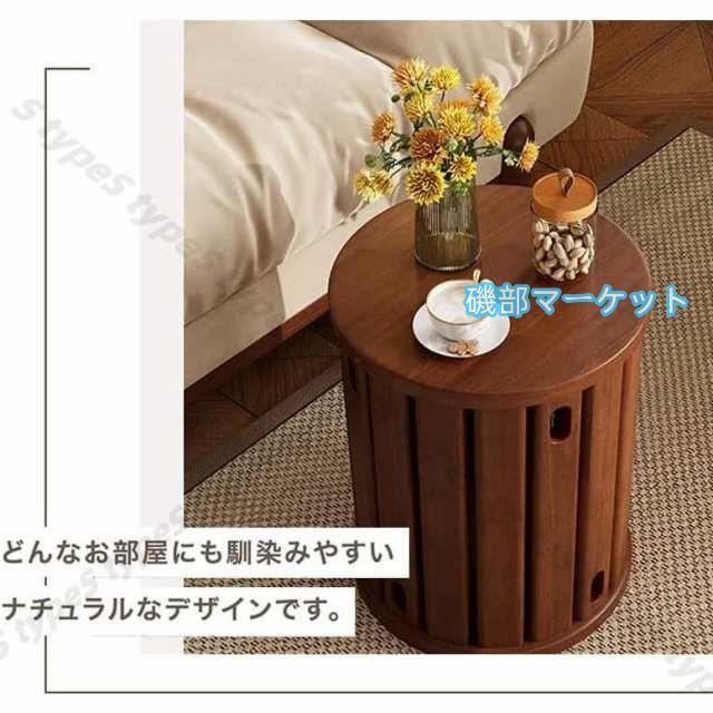 サイドテーブル 4in1スツール ナイトテーブル チェア 椅子 4脚 スタッキング ダイニングチェアー リビングチェア 踏み台 木製椅子 木製チェア 天然木_4