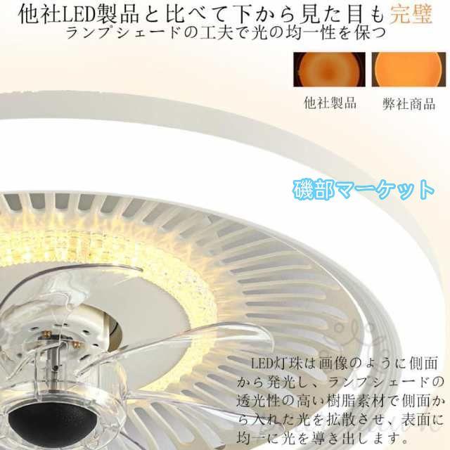 シーリングファンライト led 調光調色 16畳 小型 軽量 常夜灯 天井照明 dcモーター ファン付き照明 扇風機 おしゃれ 寝室 北欧 リモコン 風量調節 照明器具 2025_7