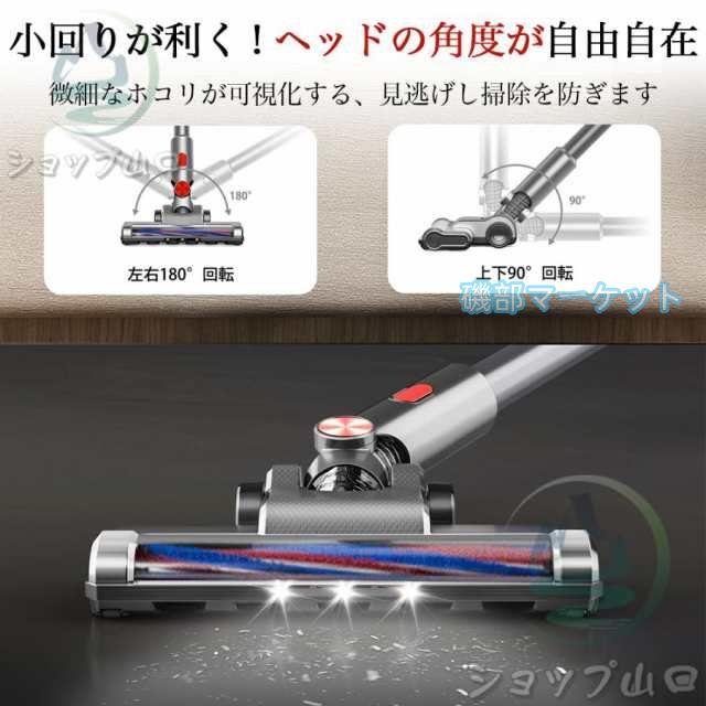 掃除機 最新発売 コードレス 軽量 56000Pa 強力吸引 ィークリーナー サイクロン式 3段階吸引 スタンド 限定セール ハンディー掃除機 スマートモード搭載 人気 吸引力抜群 充電式_7