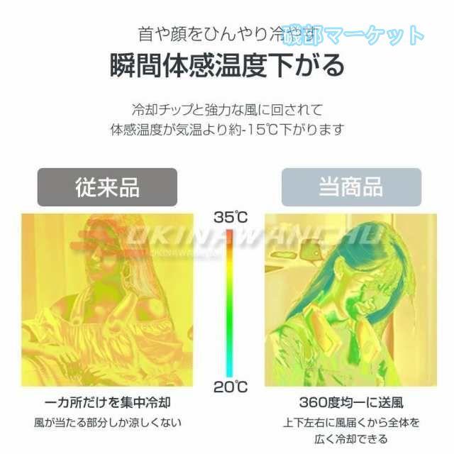 ネッククーラー 最新発売 首掛け扇風機 携帯扇風機 冷却プレード付き 羽なし ネックファン 静音 USB充電式 長時間連続使用 熱中症対策 通勤通学 限定セール 釣り 山登り ゴルフ 屋外_8