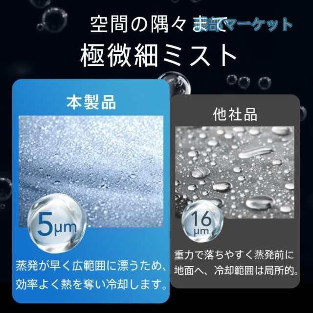 冷風機 最新発売 -12℃冷却 2段階自動OFF 強力 小型 冷風扇 4WAYデザイン 最大風量 10m/s 3段階風量調整 省エネ 限定セール 2種類ミストモード 卓上クーラー 1L 大容量タンク USB給電