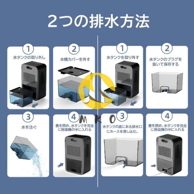 除湿機 小型 空気清浄機 除湿器 衣類乾燥 除湿乾燥機 コンプレッサー式 2.4L 強力 コンプレッサー 乾燥器 省エネ 大容量 家庭用 静音 リモコン ディスプレイ搭載