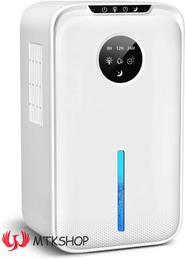 除湿機 大容量 2.2L 湿気取り 除湿量1L/日 マイナスイオン発生 部屋干し じょしつき 省エネ 節電 除湿乾燥機 静音 タイマー付き ペルチェ式除湿機 小型 コンパクト 除湿器 自動霜取り 七色ライト オシャレ