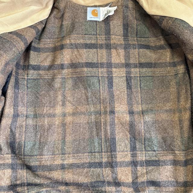 古着 90s/90年代 カーハート Carhartt USA製 ダック カバーオール 襟