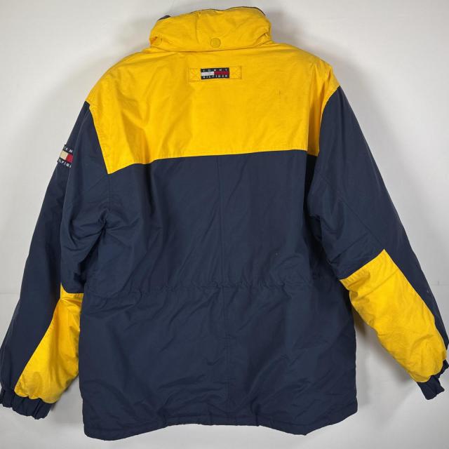 【美品】 90s TOMMY トミーヒルフィガー ハーフジップニット XL TOMMY HILFIGER トミーヒルフィガー ハーフジップ コットンニット