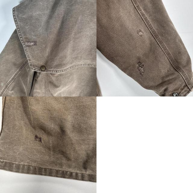 古着 カーハート Carhartt カバーオール ダックジャケット アンブレラケープ 裏地ブランケット XXL  ブラウン系 メンズ 古着 カーハート Carhartt カバーオール ダックジャケット アンブレラ