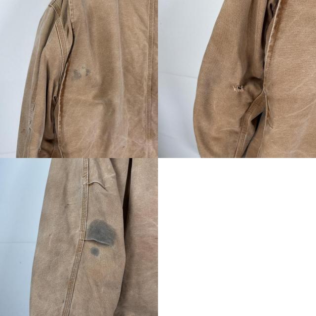 古着 カーハート Carhartt USA製 ダック ワークジャケット トラディショナルコート オーバーサイズ 2XL ベージュ メンズ_9