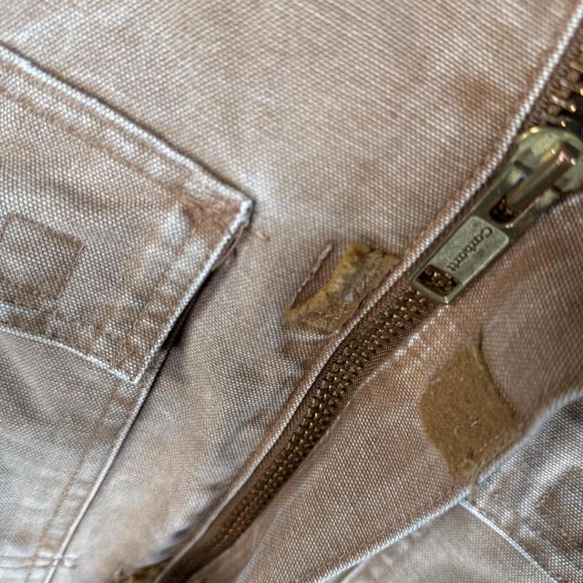 古着 カーハート Carhartt USA製 ダック ワークジャケット トラディショナルコート オーバーサイズ 2XL ベージュ メンズ_6