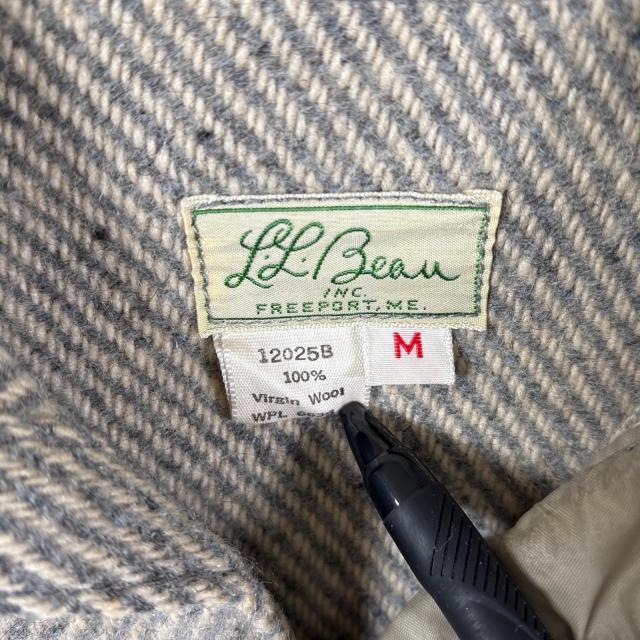 古着 60s/60年代 ヴィンテージ エルエルビーン L.L.Bean ウールシャツジャケット CPO 筆記体タグ M  ベージュ メンズ
