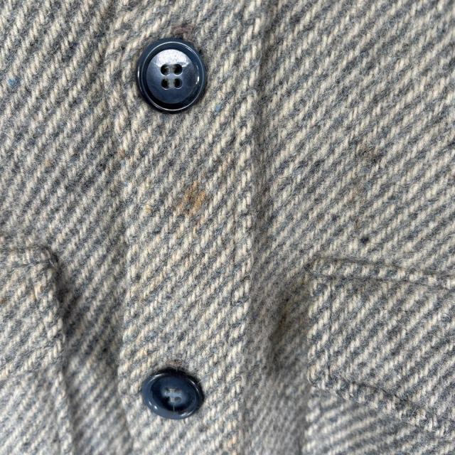 古着 60s/60年代 ヴィンテージ エルエルビーン L.L.Bean ウールシャツジャケット CPO 筆記体タグ M  ベージュ メンズ
