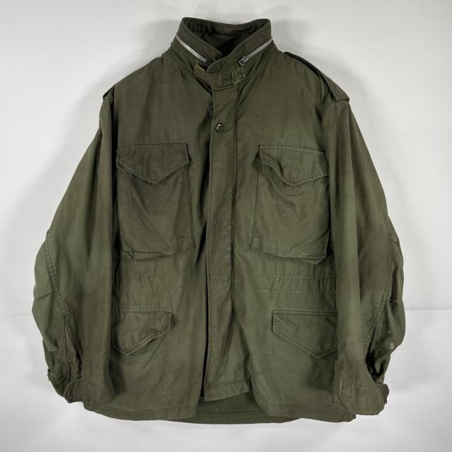 古着 60s/60年代 ヴィンテージ ミリタリージャケット M-65 フィールドジャケット 2nd アルミジップ 実物  オリーブグリーン メンズ