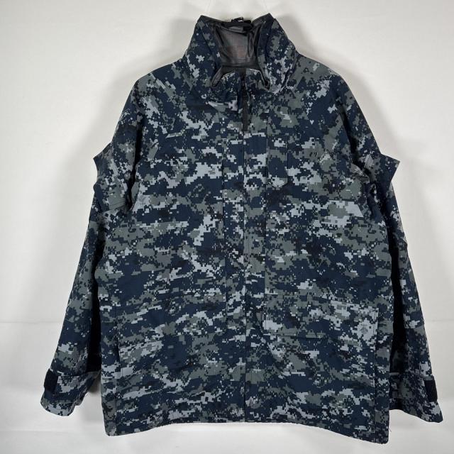 古着 ミリタリージャケット ECWCS GORE-TEX デジカモ ゴアテックスパーカー 米軍 実物 ブルー medium  Xshort  ネイビー メンズ