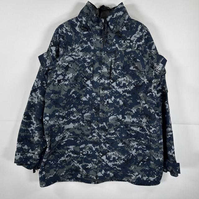 USA古着 ミリタリージャケット ECWCS GORE-TEX デジカモ ゴアテックスパーカー ナイロン 米軍 実物 カモフラ medium  regular ネイビー