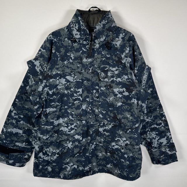 古着 ミリタリージャケット ECWCS GORE-TEX ブルーデジタル ゴアテックスパーカー デジカモ 米軍 実物 medium short  ネイビー メンズ